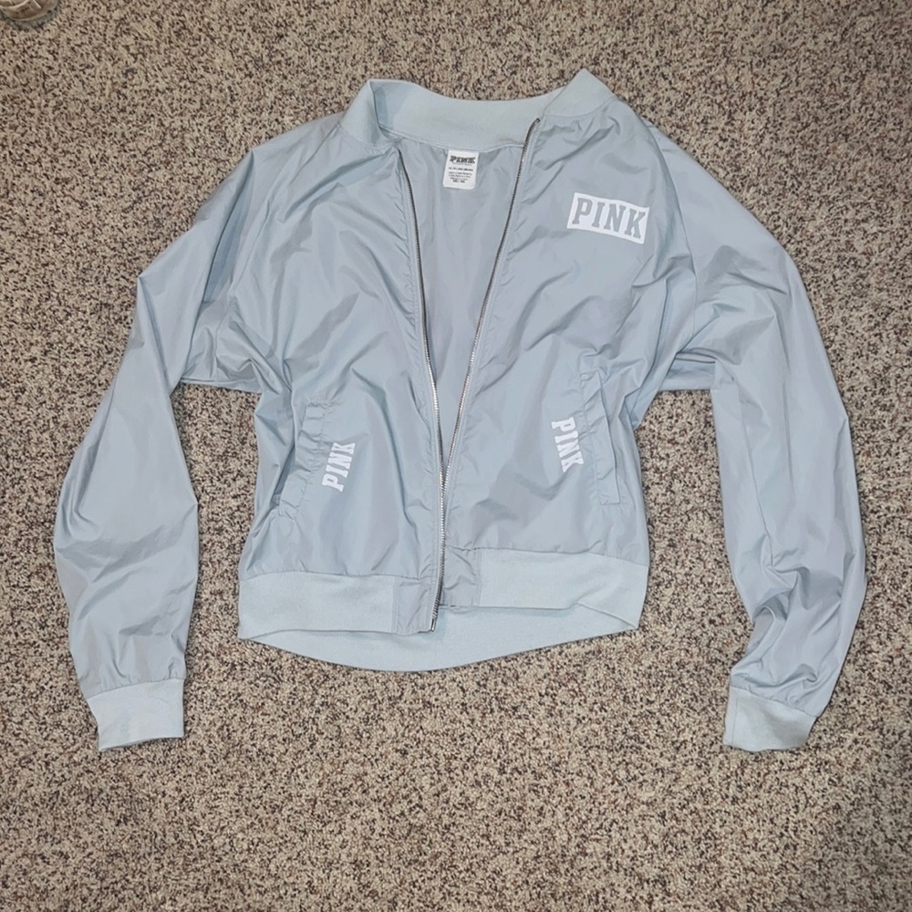 PINK zip-up windbreaker